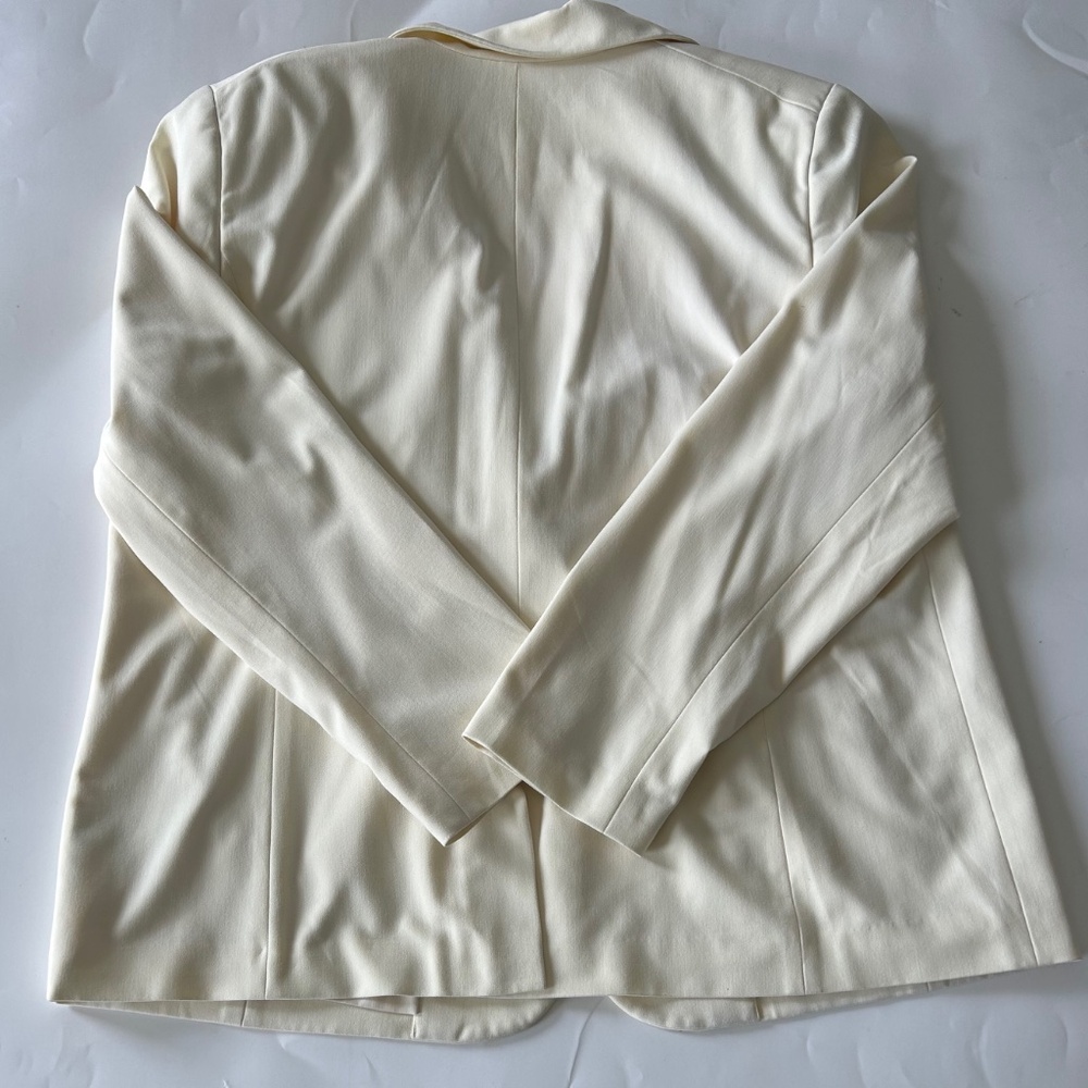 Lauren Ralph Lauren Cream Blazer/Suit Jacket Size 18W EUC - Picture 9 of 9